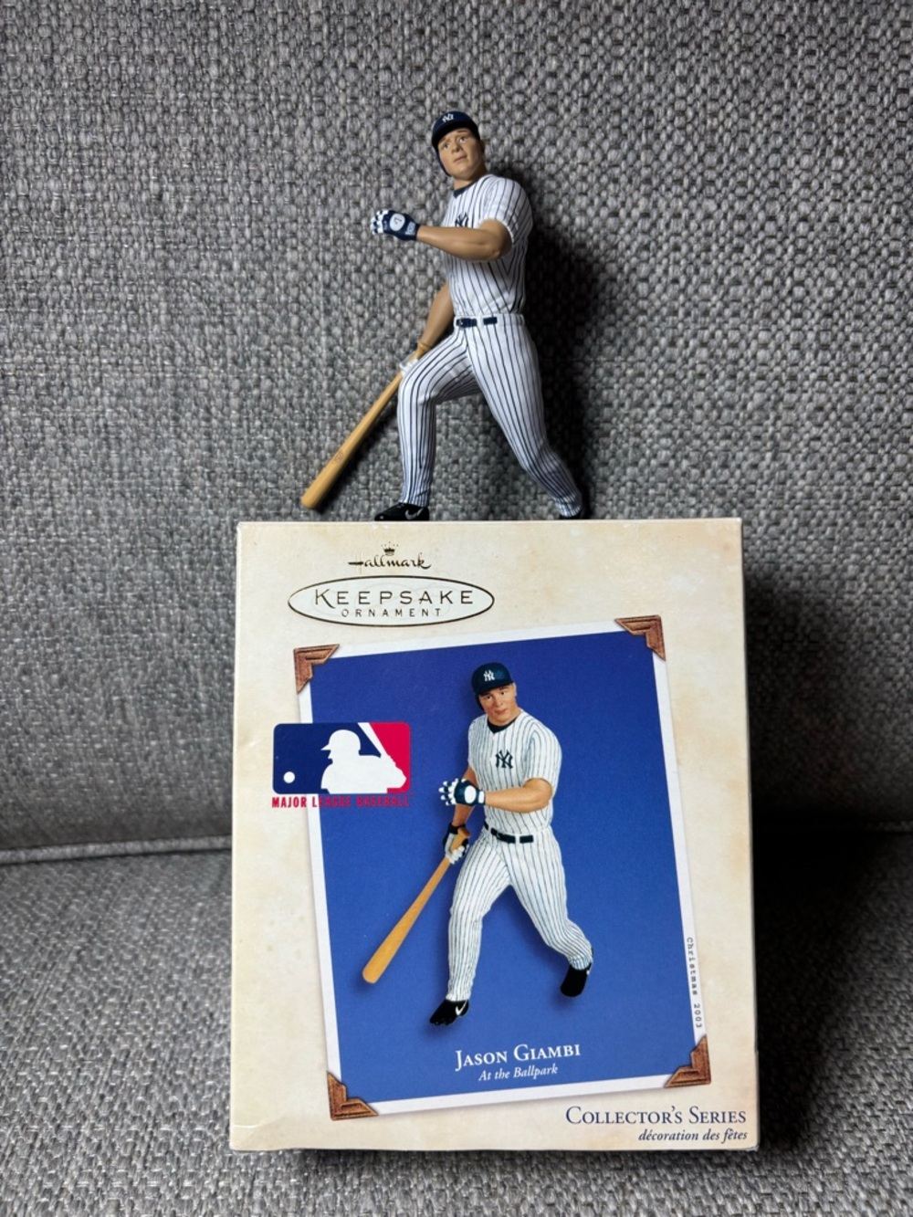 Hallmark Keepsake MLB Ornament Lot 7 Yankees Giants Mantle Mays Bonds A-Rod - Picture 4 of 16